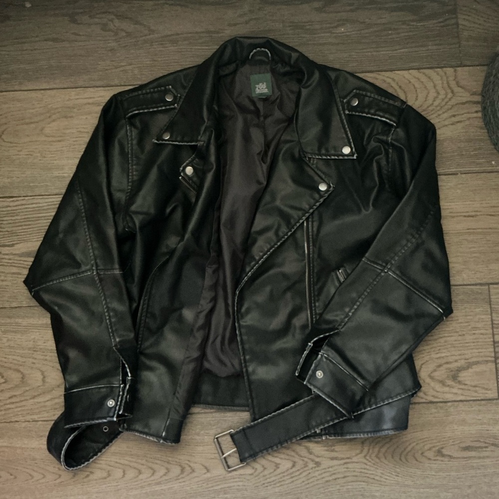 Wild Fable Black Faux Leather Jacket